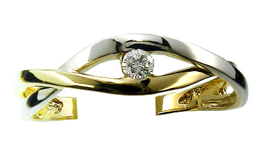 pierścionek zaręczynowy z brylantem, złoty pierścionek, na zaręczyny